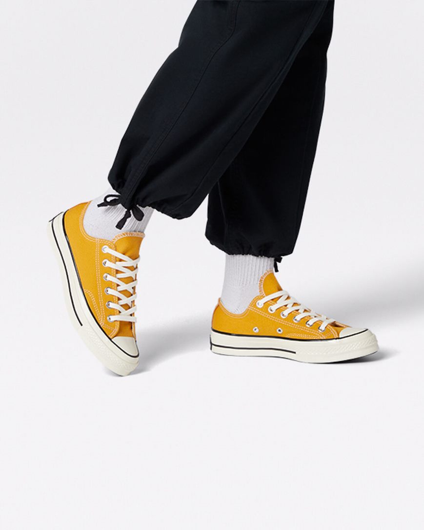 Dámské Boty Nízké Converse Chuck 70 Vintage Platene Oranžové Kytičkované Černé | CZ QGPX89